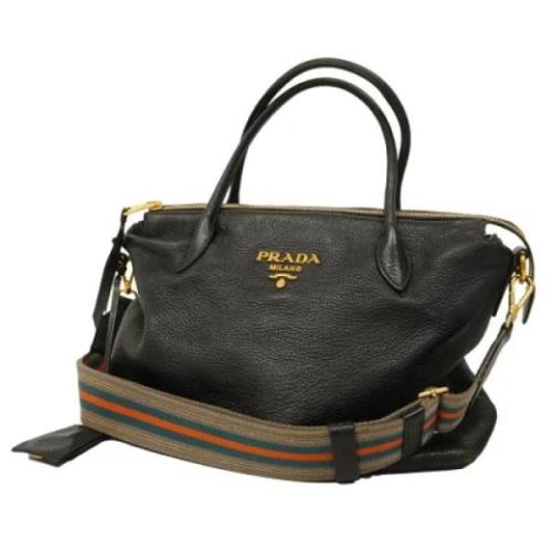 Prada Vintage Pre-owned Laeder prada-vskor Black, Dam