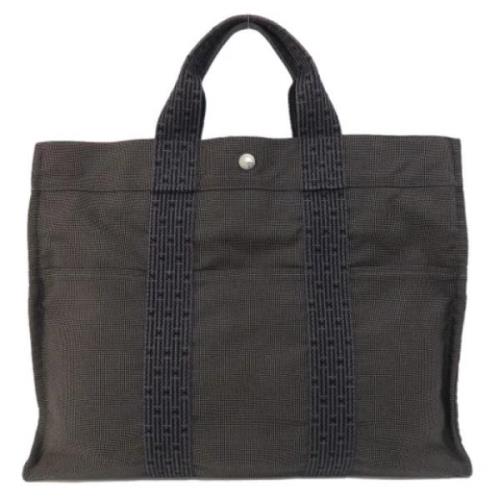 Hermès Vintage Pre-owned Canvas totevskor Gray, Dam