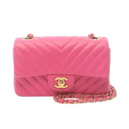 Chanel Vintage Pre-owned Laeder chanel-vskor Pink, Dam