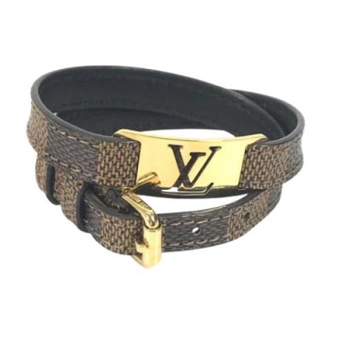 Louis Vuitton Vintage Pre-owned Tyg armband Brown, Herr