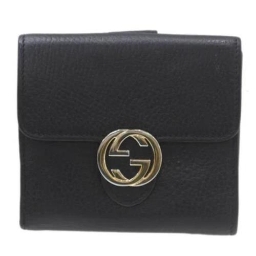 Gucci Vintage Pre-owned Laeder plnbcker Black, Dam