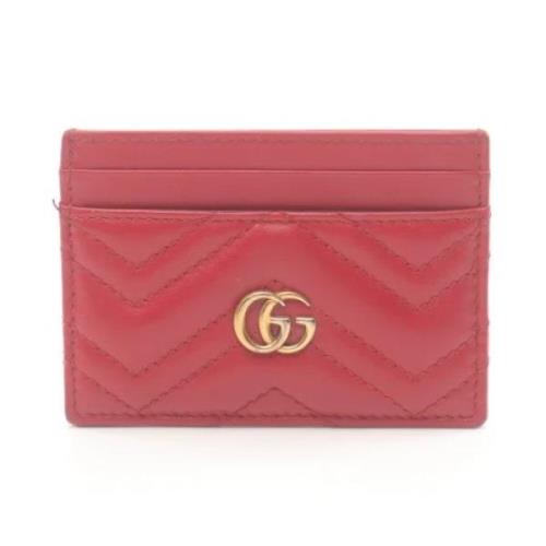 Gucci Vintage Pre-owned Laeder plnbcker Red, Dam