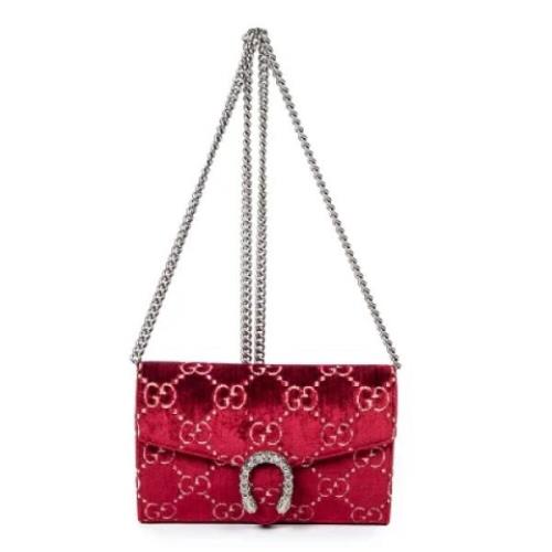 Gucci Vintage Pre-owned Laeder axelremsvskor Red, Dam