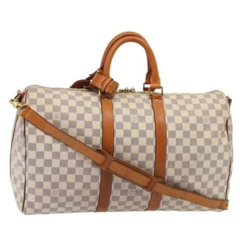 Louis Vuitton Vintage Pre-owned Canvas handvskor White, Dam