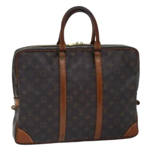 Louis Vuitton Vintage Pre-owned Canvas portfljer Brown, Dam