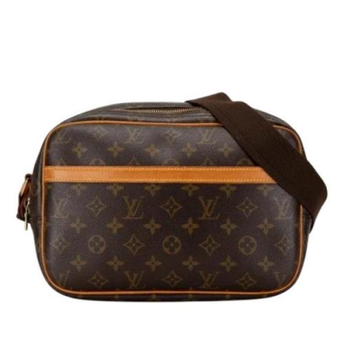 Louis Vuitton Vintage Pre-owned Tyg louis-vuitton-vskor Brown, Dam