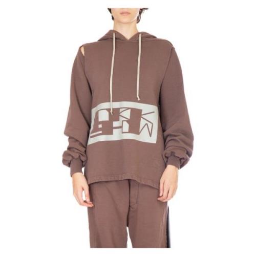 Rick Owens Tryckt Cape Ärm Hoodie Kvinnor Purple, Dam