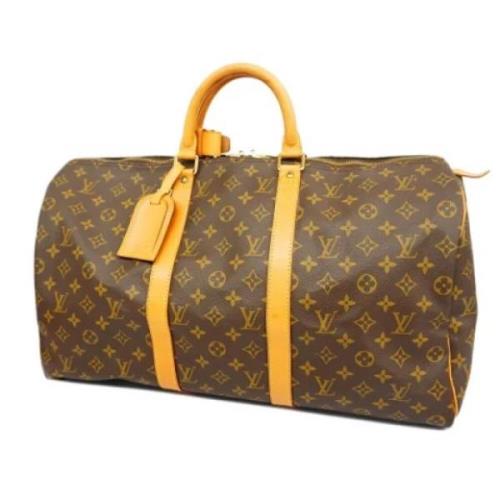 Louis Vuitton Vintage Pre-owned Tyg louis-vuitton-vskor Brown, Dam