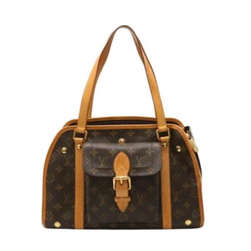 Louis Vuitton Vintage Pre-owned Tyg louis-vuitton-vskor Brown, Dam