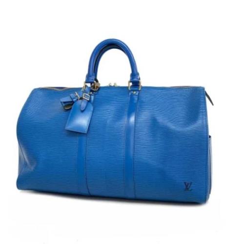 Louis Vuitton Vintage Pre-owned Tyg louis-vuitton-vskor Blue, Dam