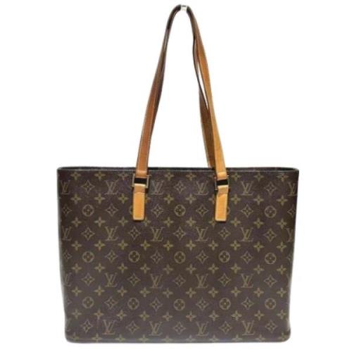 Louis Vuitton Vintage Pre-owned Tyg louis-vuitton-vskor Brown, Dam