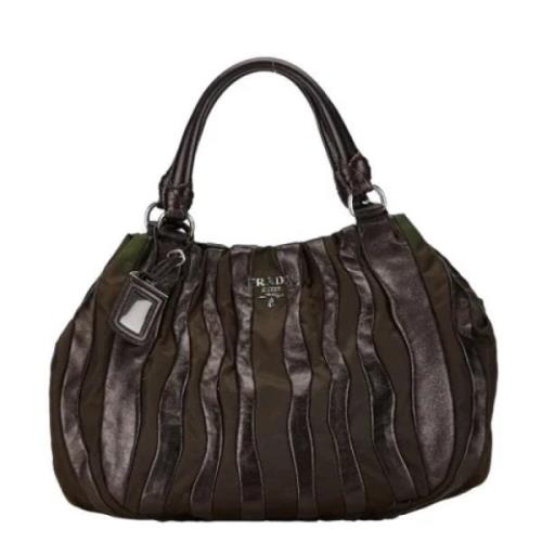 Prada Vintage Pre-owned Nylon prada-vskor Brown, Dam