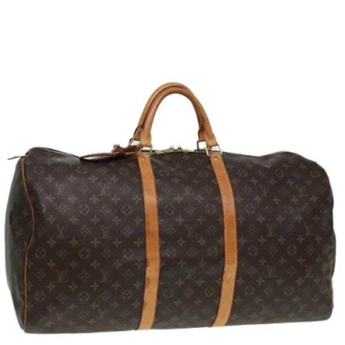 Louis Vuitton Vintage Pre-owned Canvas handvskor Brown, Dam