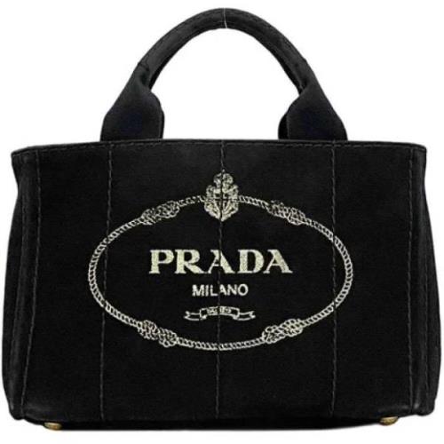 Prada Vintage Pre-owned Tyg prada-vskor Black, Dam