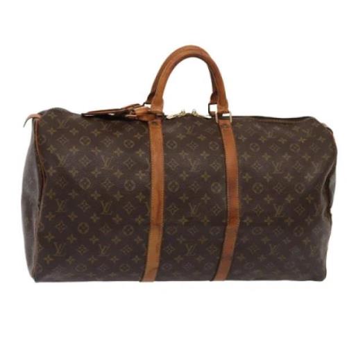 Louis Vuitton Vintage Pre-owned Canvas handvskor Brown, Dam