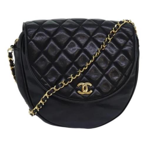 Chanel Vintage Pre-owned Laeder axelremsvskor Black, Dam