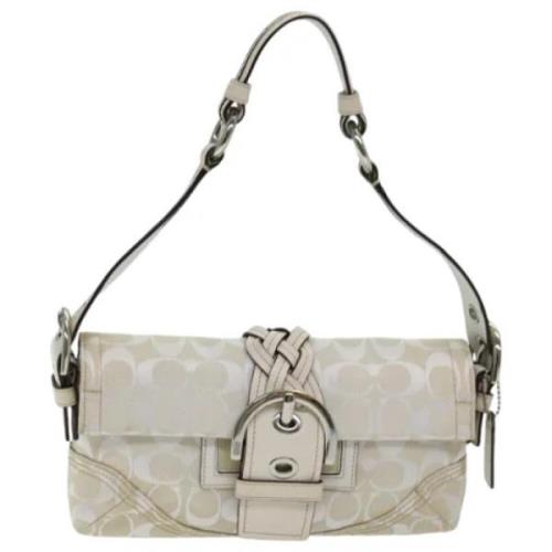 Coach Pre-owned Pre-owned Canvas axelremsvskor Beige, Dam