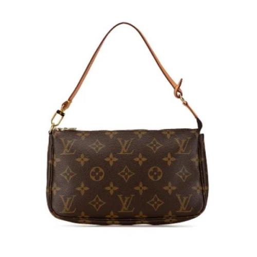 Louis Vuitton Vintage Pre-owned Canvas kuvertvskor Brown, Dam