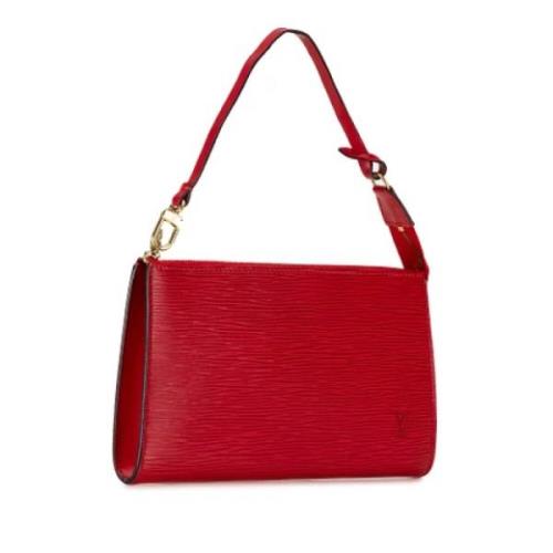 Louis Vuitton Vintage Pre-owned Laeder kuvertvskor Red, Dam