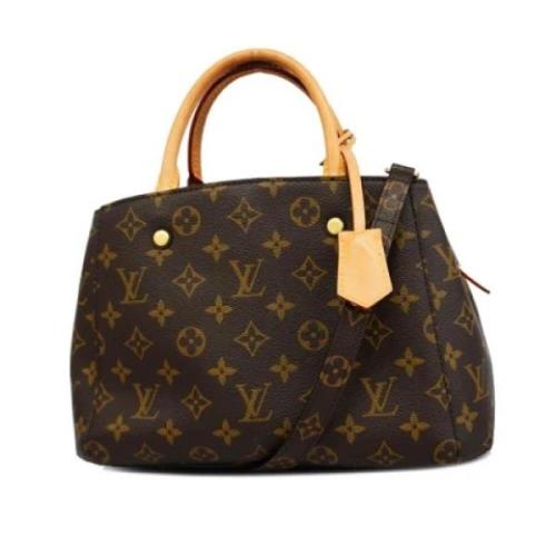 Louis Vuitton Vintage Pre-owned Tyg louis-vuitton-vskor Brown, Dam