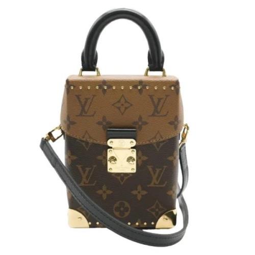 Louis Vuitton Vintage Pre-owned Belagd canvas handvskor Brown, Dam