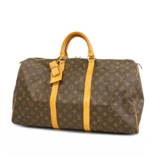 Louis Vuitton Vintage Pre-owned Tyg louis-vuitton-vskor Brown, Dam