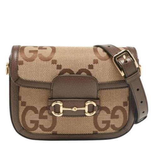 Gucci Vintage Pre-owned Canvas gucci-vskor Brown, Dam