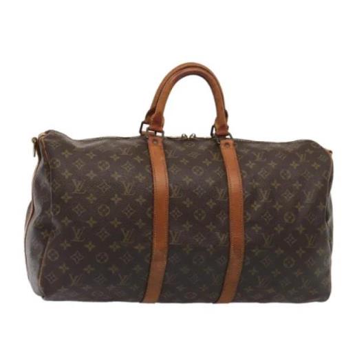 Louis Vuitton Vintage Pre-owned Canvas handvskor Brown, Dam