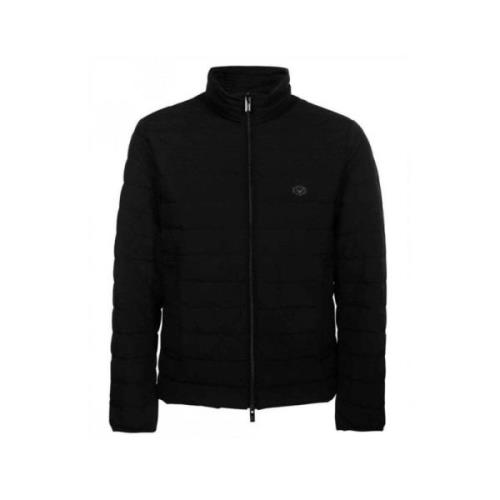 Armani Quiltad Ultra Lätt Jacka - Svart Black, Herr