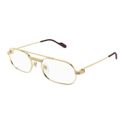 Cartier Stiliga Glasögon för Modeentusiaster Yellow, Unisex