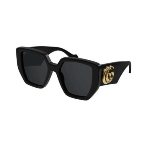 Gucci Stiliga solglasögon för modeentusiaster Black, Unisex