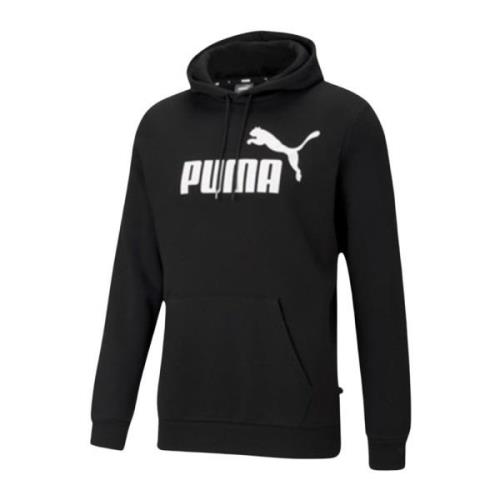 Puma Svart Logohoodie för Höst/Vinter Black, Herr