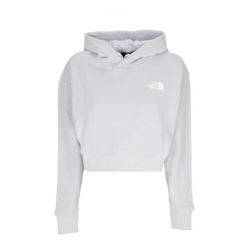 The North Face Trendy Cropped Hoodie Dusty Periwinkle Gray, Dam