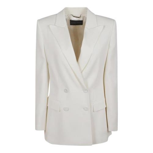 Alberta Ferretti Vit Chic Jacka för Kvinnor White, Dam