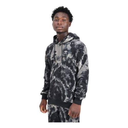 Adidas Originals Svart Tie-Dye Hoodie för Män Black, Herr