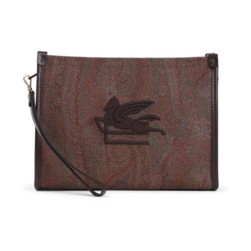 Etro Bruna Clutches Damer Väskor Aw24 Brown, Dam