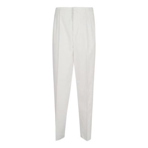 Brunello Cucinelli Vita Bomullbyxor Stilfull Modern Man White, Herr