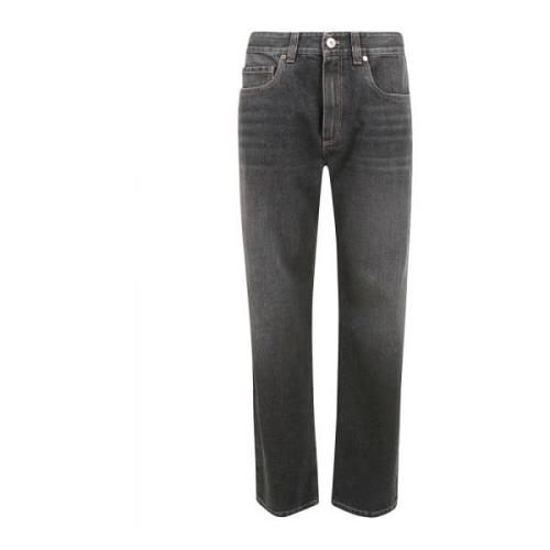 Brunello Cucinelli Grå Jeans Lyxig Stil Damkläder Gray, Dam