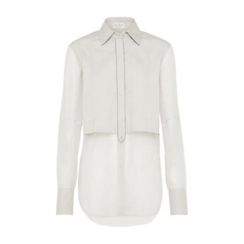 Brunello Cucinelli Elegant Skjortor Kollektion White, Dam