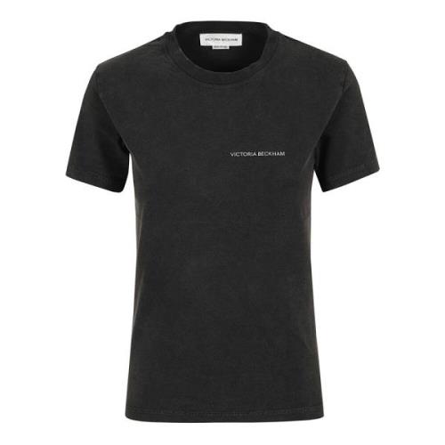 Victoria Beckham Svart T-shirt för kvinnor Black, Dam