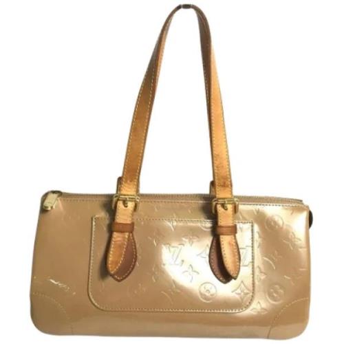 Louis Vuitton Vintage Pre-owned Tyg louis-vuitton-vskor Beige, Dam