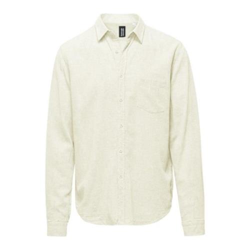 BomBoogie Casual Shirts Beige, Herr