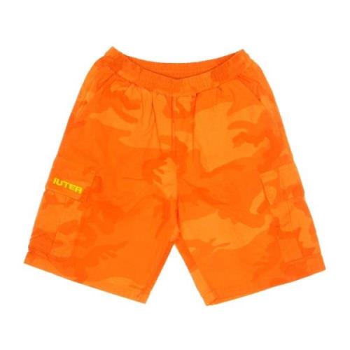 Iuter Camo Cargo Jogger Shorts i Orange Orange, Herr