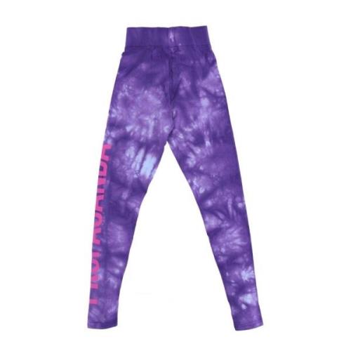 Propaganda Lila Tie-Dye Leggings Kvinnor Bekväm Purple, Dam