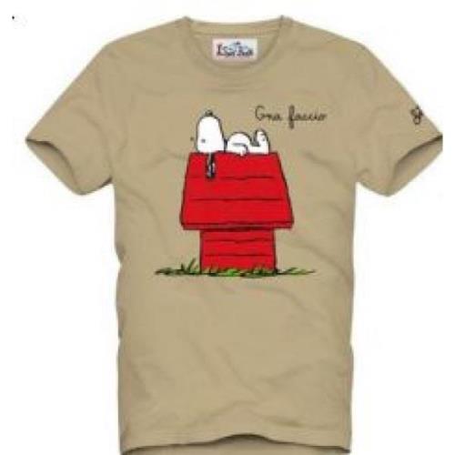 MC2 Saint Barth Stiliga T-shirts och Polos Beige, Herr