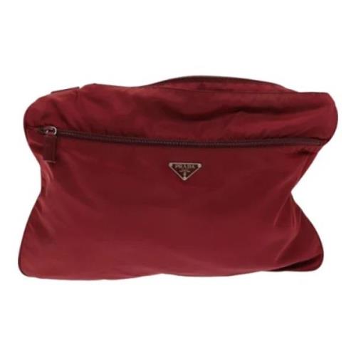 Prada Vintage Pre-owned Tyg prada-vskor Red, Dam