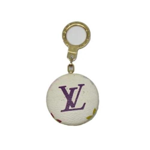 Louis Vuitton Vintage Pre-owned Tyg nyckelhllare White, Dam