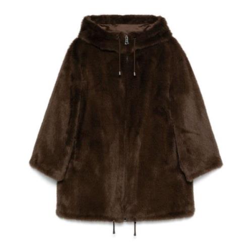 P.a.r.o.s.h. Brun Faux-Fur Pathos Kappa Brown, Dam