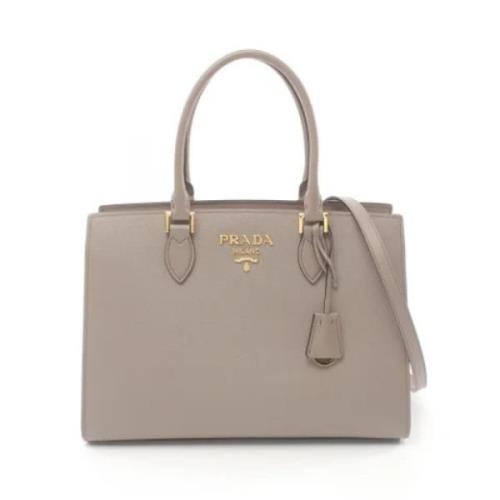 Prada Vintage Pre-owned Laeder prada-vskor Beige, Dam