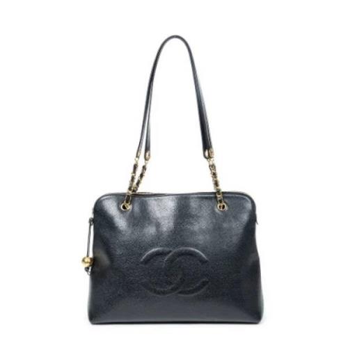 Chanel Vintage Pre-owned Laeder axelremsvskor Black, Dam